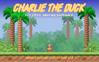 Charlie the Duck (Homebrew) — Title screen